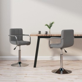 Swivel dining chairs 2 units light gray fabric by vidaXL, dining chairs - Ref: Foro24-334553, Price: 113,99 €, Discount: %