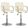 Swivel dining chairs 2 units cream fabric by vidaXL, dining chairs - Ref: Foro24-334555, Price: 109,99 €, Discount: %