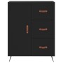 Tall black plywood sideboard 69.5x34x180 cm by vidaXL, Sideboards - Ref: Foro24-3199786, Price: 173,54 €, Discount: %