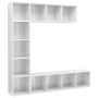 TV-Schrank und Bücherregal 3-teilig glänzend weiß 180x30x180 cm von vidaXL, Bücherregale und Regale - Ref: Foro24-278794, Pre...