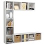 TV-Schrank und Bücherregal 3-teilig glänzend weiß 180x30x180 cm von vidaXL, Bücherregale und Regale - Ref: Foro24-278794, Pre...