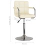 Swivel dining chairs 2 units cream fabric by vidaXL, dining chairs - Ref: Foro24-334555, Price: 109,99 €, Discount: %