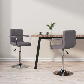 Swivel dining chairs 2 units gray taupe fabric by vidaXL, dining chairs - Ref: Foro24-334562, Price: 99,99 €, Discount: %