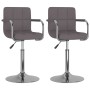 Sillas de comedor giratorias 2 unidades tela gris taupe de vidaXL, Sillas de comedor - Ref: Foro24-334562, Precio: 99,92 €, D...