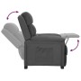 Dark Gray Fabric Recliner by vidaXL, Armchairs - Ref: Foro24-342340, Price: 203,99 €, Discount: %