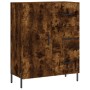 Aparador alto madera contrachapada roble ahumado 69,5x34x180 cm de vidaXL, Aparadores - Ref: Foro24-3199822, Precio: 180,36 €...