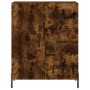 Aparador alto madera contrachapada roble ahumado 69,5x34x180 cm de vidaXL, Aparadores - Ref: Foro24-3199822, Precio: 180,36 €...