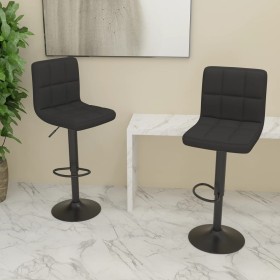 Kitchen stools 2 units black fabric by vidaXL, Kitchen stools - Ref: Foro24-334288, Price: 128,51 €, Discount: %