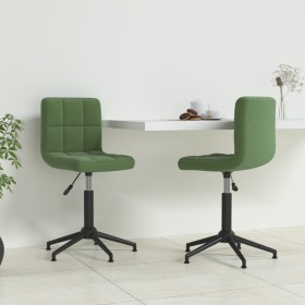 Swivel dining chairs 2 units dark green velvet by vidaXL, dining chairs - Ref: Foro24-334432, Price: 95,99 €, Discount: %