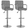 Kitchen stools 2 units gray synthetic leather by vidaXL, Kitchen stools - Ref: Foro24-334598, Price: 142,09 €, Discount: %