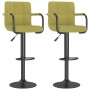 Kitchen stools 2 units green fabric by vidaXL, Kitchen stools - Ref: Foro24-334640, Price: 148,99 €, Discount: %