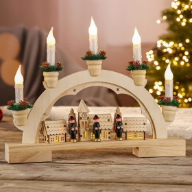 HI Arco de Navidad ornamental con luz de bienvenida de HI, Luces de Navidad - Ref: Foro24-438343, Precio: 27,99 €, Descuento: %