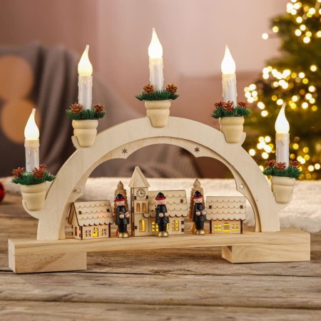 HI Arco de Navidad ornamental con luz de bienvenida de HI, Luces de Navidad - Ref: Foro24-438343, Precio: 27,12 €, Descuento: %