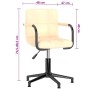 Swivel dining chairs 2 units cream velvet by vidaXL, dining chairs - Ref: Foro24-334782, Price: 102,98 €, Discount: %