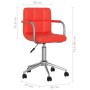 Drehbare Esszimmerstühle, 2 Einheiten, rotes Kunstleder von vidaXL, Essstühle - Ref: Foro24-334823, Preis: 105,99 €, Rabatt: %