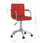 Drehbare Esszimmerstühle, 2 Stück, rot, rotes Kunstleder von vidaXL, Essstühle - Ref: Foro24-334827, Preis: 105,08 €, Rabatt: %