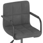 Dark Gray Velvet Swivel Dining Chair by vidaXL, dining chairs - Ref: Foro24-334835, Price: 82,07 €, Discount: %