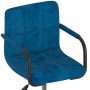 Blue Velvet Swivel Dining Chair by vidaXL, dining chairs - Ref: Foro24-334838, Price: 73,24 €, Discount: %