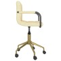 Swivel dining chairs 2 units cream velvet by vidaXL, dining chairs - Ref: Foro24-334844, Price: 95,99 €, Discount: %