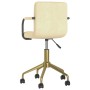 Swivel dining chairs 2 units cream velvet by vidaXL, dining chairs - Ref: Foro24-334844, Price: 95,99 €, Discount: %