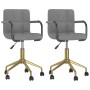 Swivel dining chairs 2 units light gray velvet by vidaXL, dining chairs - Ref: Foro24-334845, Price: 122,57 €, Discount: %