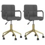 Swivel dining chairs 2 units dark gray velvet by vidaXL, dining chairs - Ref: Foro24-334846, Price: 117,59 €, Discount: %