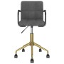 Swivel dining chairs 2 units dark gray velvet by vidaXL, dining chairs - Ref: Foro24-334846, Price: 117,59 €, Discount: %