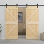 Sliding door with solid pine wood fittings 90x210 cm by vidaXL, Doors - Ref: Foro24-3057595, Price: 421,95 €, Discount: %