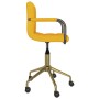 Sillas de comedor giratorias 2 uds terciopelo amarillo mostaza de vidaXL, Sillas de comedor - Ref: Foro24-334852, Precio: 116...