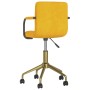 Sillas de comedor giratorias 2 uds terciopelo amarillo mostaza de vidaXL, Sillas de comedor - Ref: Foro24-334852, Precio: 116...