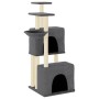 Rascador para gatos con postes de sisal gris oscuro 122 cm de vidaXL, Mobiliario para gatos - Ref: Foro24-172054, Precio: 54,...