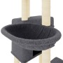 Rascador para gatos con postes de sisal gris oscuro 122 cm de vidaXL, Mobiliario para gatos - Ref: Foro24-172054, Precio: 54,...