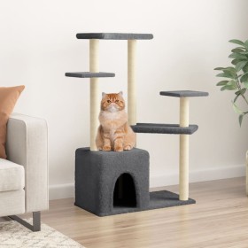 Cat scratching post with dark gray sisal posts 107.5 cm by vidaXL, Cat furniture - Ref: Foro24-172072, Price: 39,99 €, Discou...