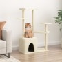 Cat scratching post with cream sisal posts 107.5 cm by vidaXL, Cat furniture - Ref: Foro24-172070, Price: 40,14 €, Discount: %