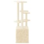 Rascador para gatos con postes de sisal color crema 107,5 cm de vidaXL, Mobiliario para gatos - Ref: Foro24-172070, Precio: 4...