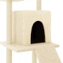 Rascador para gatos con postes de sisal color crema 110 cm de vidaXL, Mobiliario para gatos - Ref: Foro24-172037, Precio: 39,...