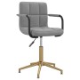 Light Gray Velvet Swivel Dining Chair by vidaXL, dining chairs - Ref: Foro24-334856, Price: 74,99 €, Discount: %