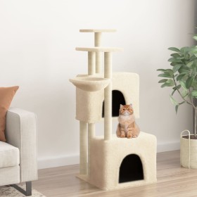 Cat scratcher with cream-colored sisal posts 122 cm by vidaXL, Cat furniture - Ref: Foro24-172052, Price: 53,19 €, Discount: %