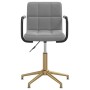 Light Gray Velvet Swivel Dining Chair by vidaXL, dining chairs - Ref: Foro24-334856, Price: 74,99 €, Discount: %