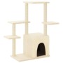 Rascador para gatos con postes de sisal color crema 97,5 cm de vidaXL, Mobiliario para gatos - Ref: Foro24-172049, Precio: 39...