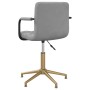 Light Gray Velvet Swivel Dining Chair by vidaXL, dining chairs - Ref: Foro24-334856, Price: 74,99 €, Discount: %