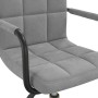 Light Gray Velvet Swivel Dining Chair by vidaXL, dining chairs - Ref: Foro24-334856, Price: 74,99 €, Discount: %