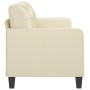 3-seater cream-colored synthetic leather sofa, 180 cm by vidaXL, Sofas - Ref: Foro24-359123, Price: 249,10 €, Discount: %