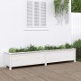 Elevated garden bed made of white pine wood 199.5x40x39 cm by vidaXL, Pots and planters - Ref: Foro24-825269, Price: 146,29 €...