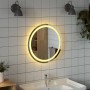 Round 50 cm LED bathroom mirror by vidaXL, Mirrors - Ref: Foro24-353278, Price: 37,66 €, Discount: %