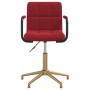 Red Wine Velvet Swivel Dining Chair by vidaXL, dining chairs - Ref: Foro24-334862, Price: 70,99 €, Discount: %