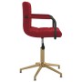 Red Wine Velvet Swivel Dining Chair by vidaXL, dining chairs - Ref: Foro24-334862, Price: 70,99 €, Discount: %