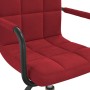 Red Wine Velvet Swivel Dining Chair by vidaXL, dining chairs - Ref: Foro24-334862, Price: 70,99 €, Discount: %