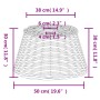 Brown wicker ceiling lamp shade Ø50x30 cm by vidaXL, Lampshades - Ref: Foro24-364379, Price: 55,19 €, Discount: %