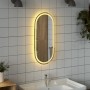 Oval LED bathroom mirror 80x35 cm by vidaXL, Mirrors - Ref: Foro24-353285, Price: 53,76 €, Discount: %